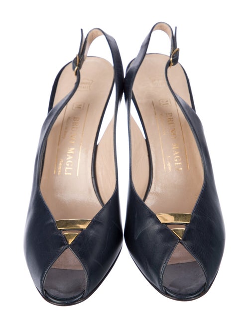 Bruno Magli Leather Slingback Sandals