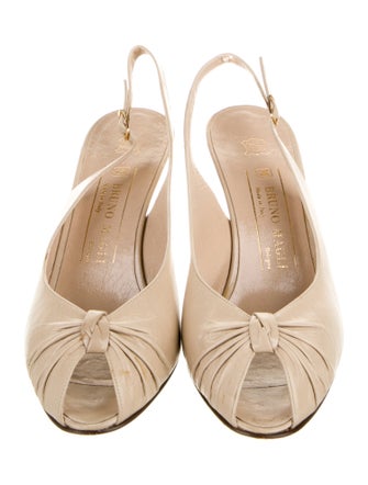 Bruno Magli Leather Slingback Pumps