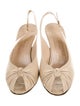 Bruno Magli Leather Slingback Pumps
