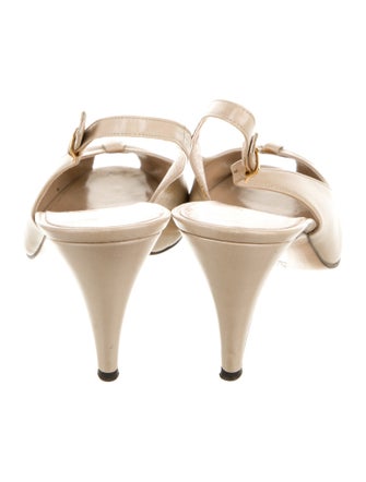 Bruno Magli Leather Slingback Pumps