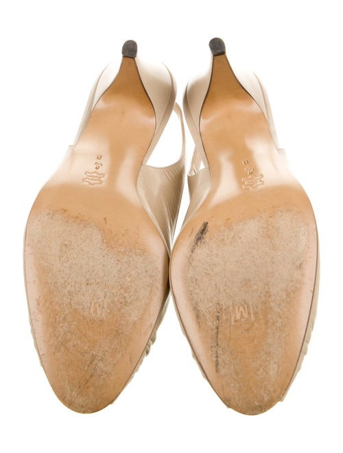 Bruno Magli Leather Slingback Pumps