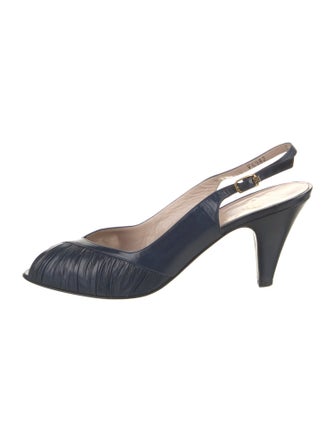 Bruno Magli Leather Slingback Pumps