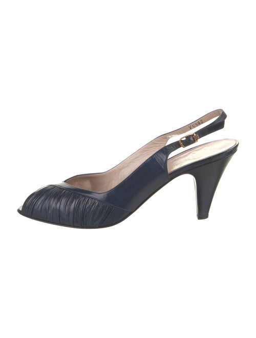 Bruno Magli Leather Slingback Pumps