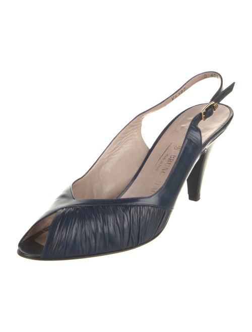 Bruno Magli Leather Slingback Pumps