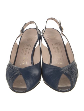Bruno Magli Leather Slingback Pumps