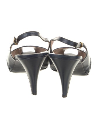 Bruno Magli Leather Slingback Pumps