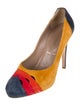 Bruno Magli Suede Colorblock Pattern Pumps