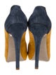 Bruno Magli Suede Colorblock Pattern Pumps