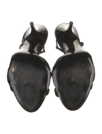 Bruno Magli Satin Patterned Slingback Sandals