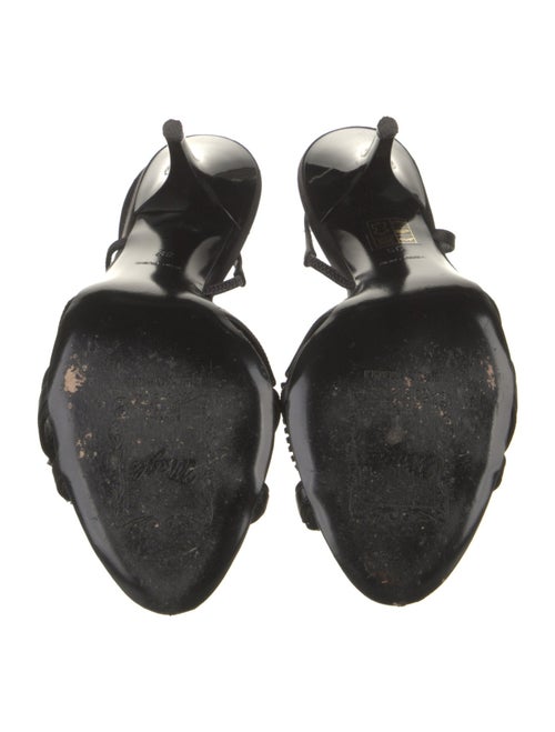 Bruno Magli Satin Patterned Slingback Sandals