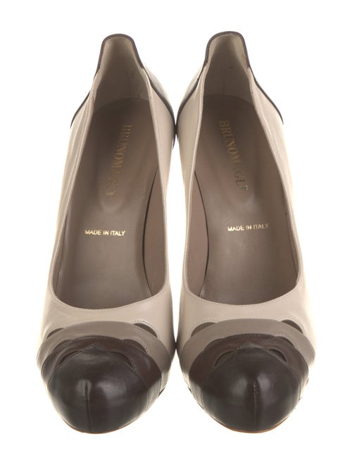 Bruno Magli Leather Colorblock Pattern Pumps