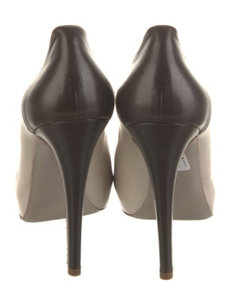 Bruno Magli Leather Colorblock Pattern Pumps