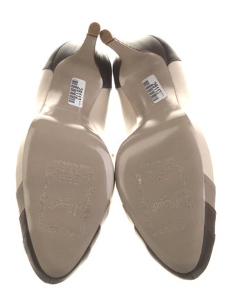 Bruno Magli Leather Colorblock Pattern Pumps