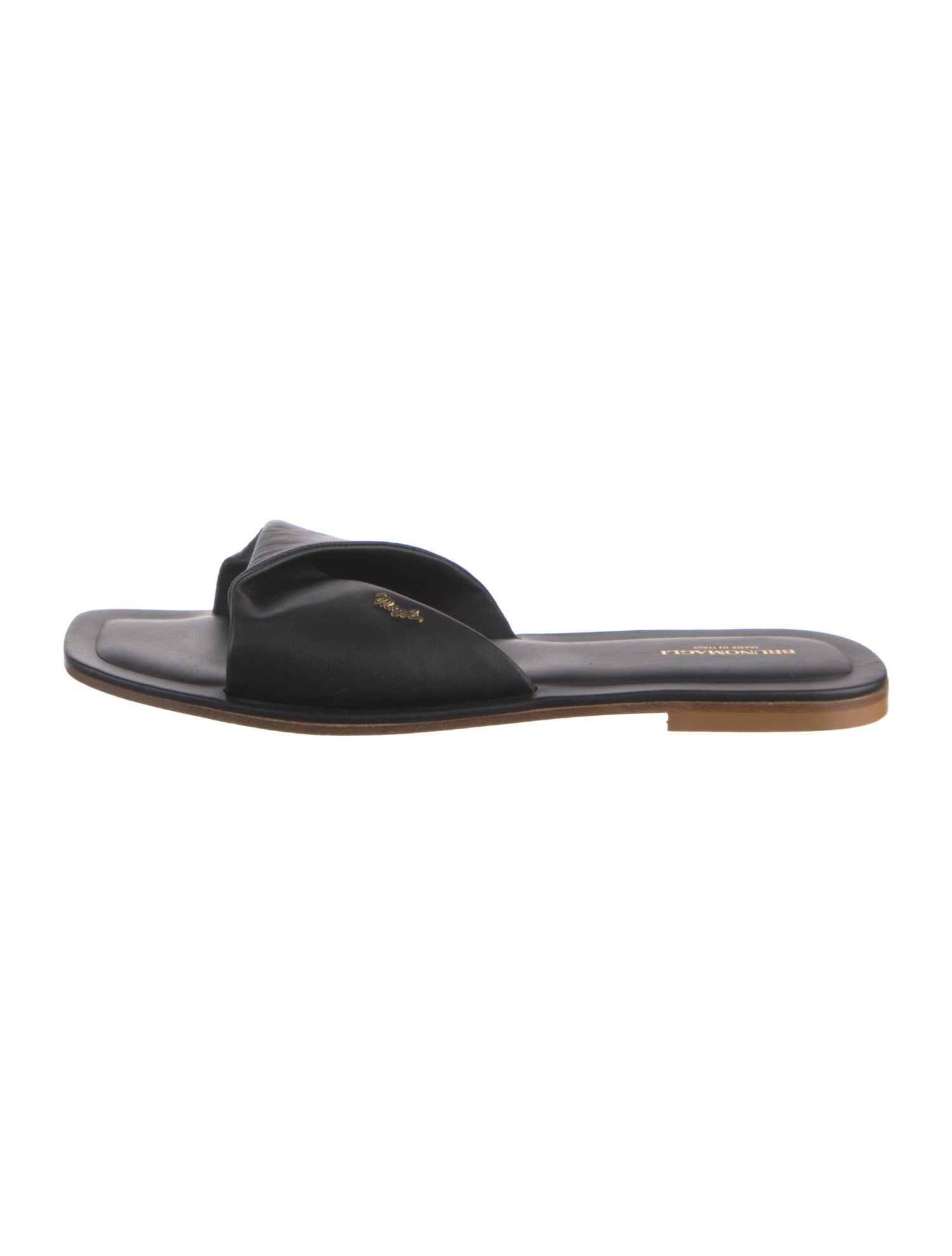 Bruno Magli Leather Slides