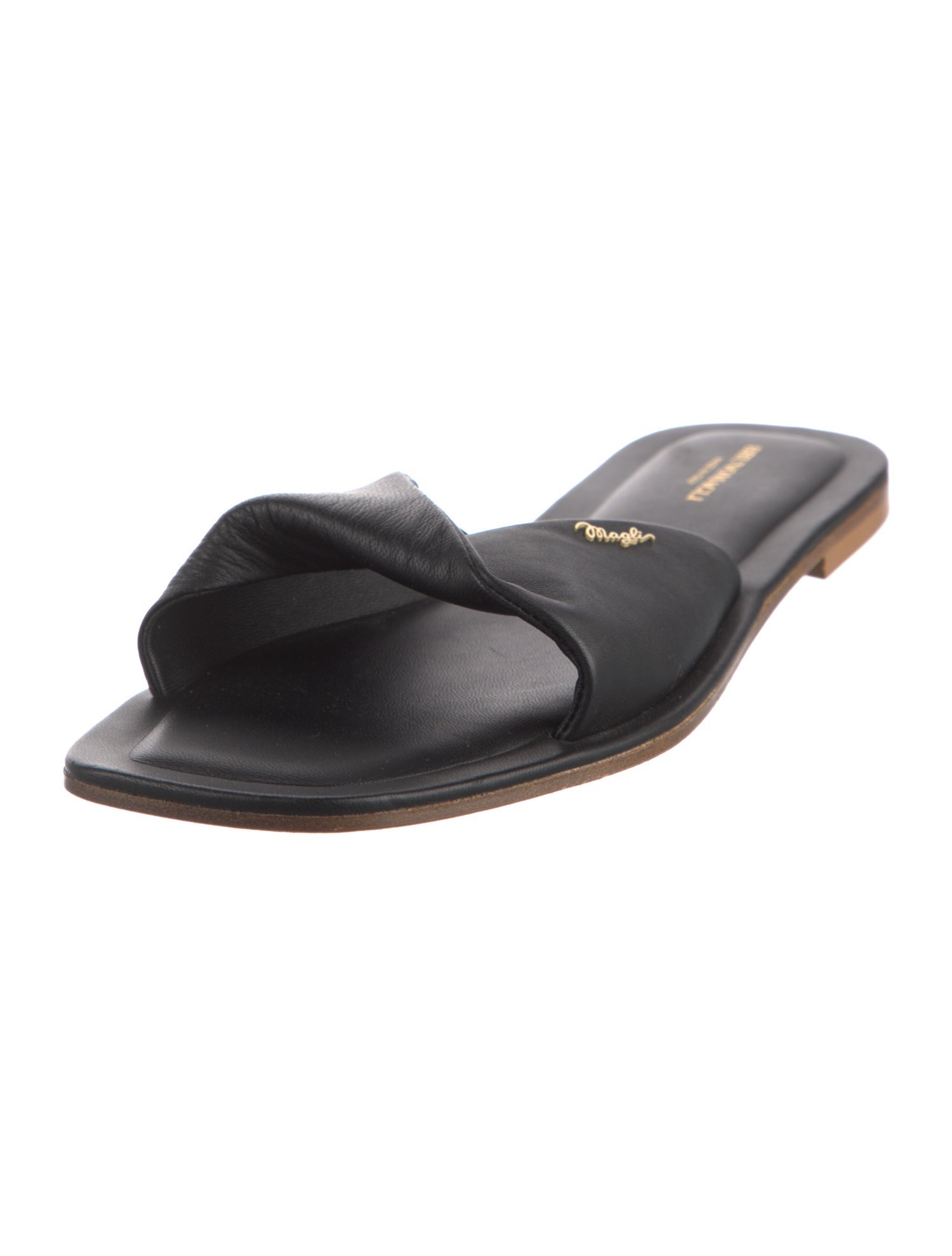 Bruno Magli Leather Slides