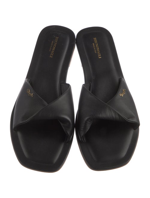 Bruno Magli Leather Slides
