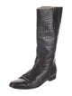 Bruno Magli Crocodile Riding Boots