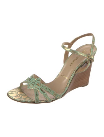 Bruno Magli Leather Printed Sandals