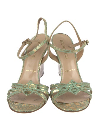 Bruno Magli Leather Printed Sandals