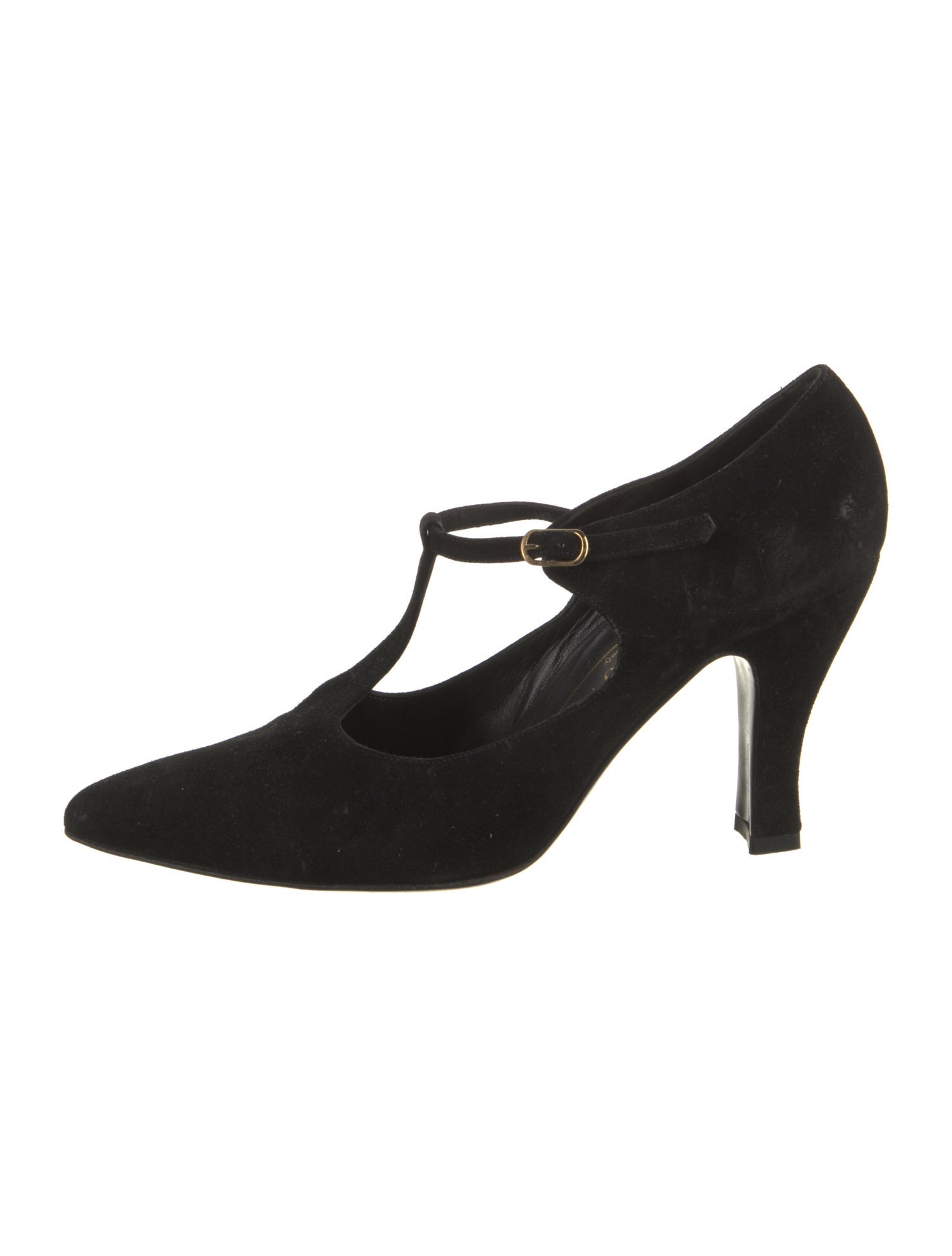 Bruno Magli Suede T-Strap Pumps