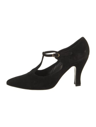 Bruno Magli Suede T-Strap Pumps