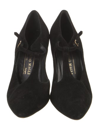 Bruno Magli Suede T-Strap Pumps