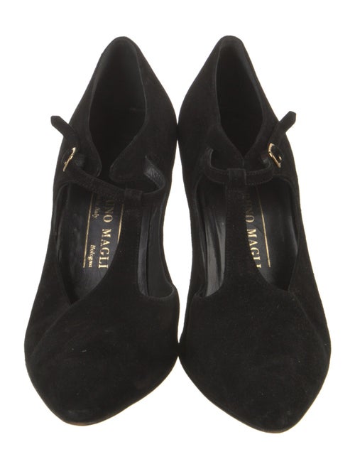 Bruno Magli Suede T-Strap Pumps