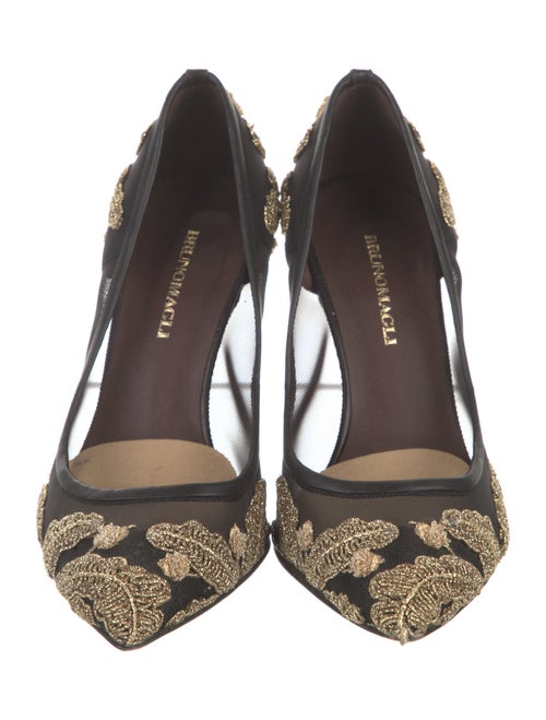 Bruno Magli Mesh Printed Pumps