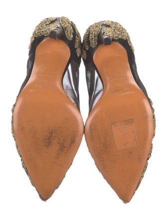 Bruno Magli Mesh Printed Pumps