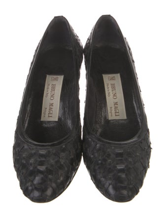 Bruno Magli Embossed Leather Pumps