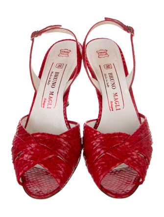 Bruno Magli Leather Slingback Sandals