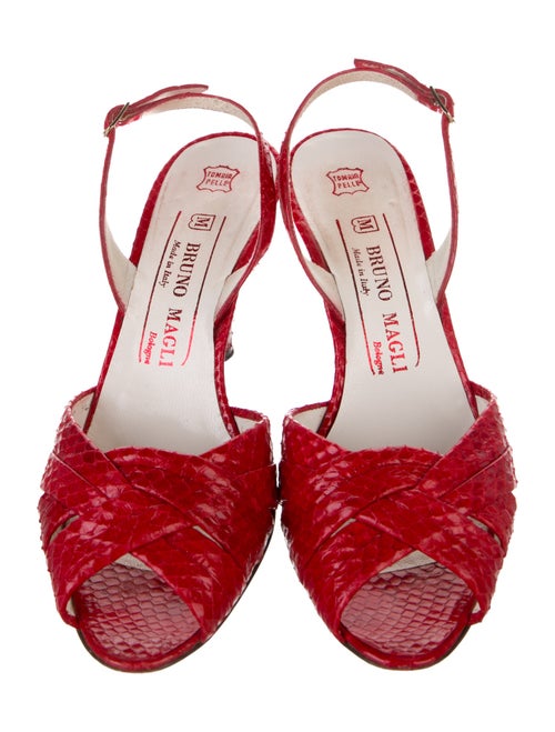 Bruno Magli Leather Slingback Sandals
