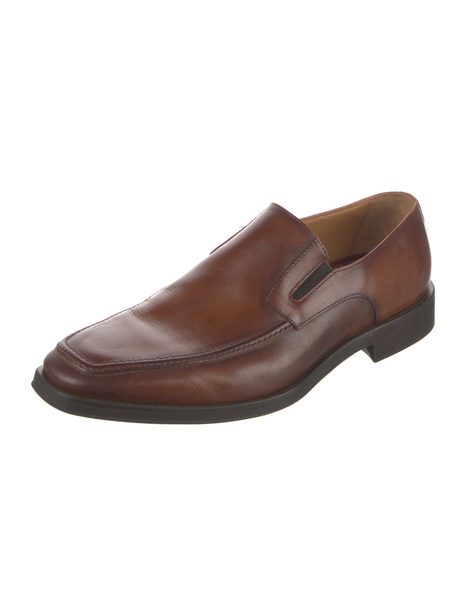 Bruno Magli Leather Monk Straps