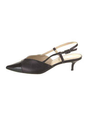 Bruno Magli Leather Slingback Pumps