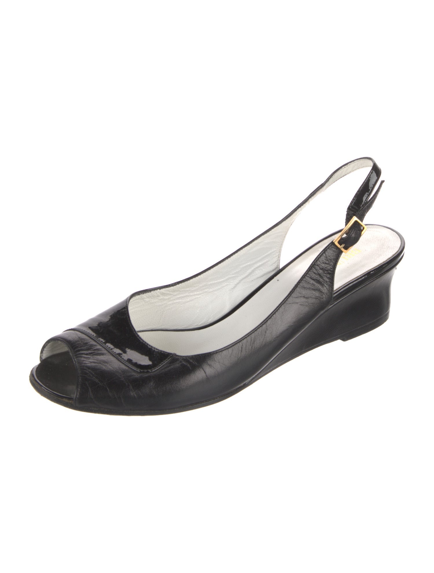Bruno Magli Patent Leather Slingback Pumps