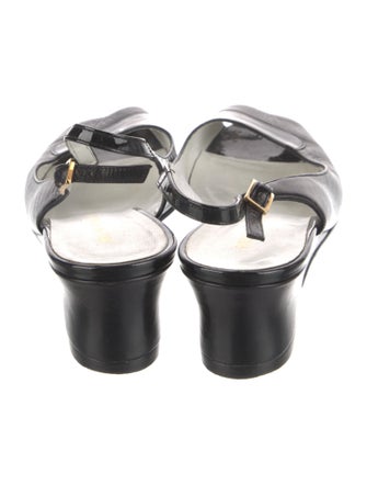 Bruno Magli Patent Leather Slingback Pumps