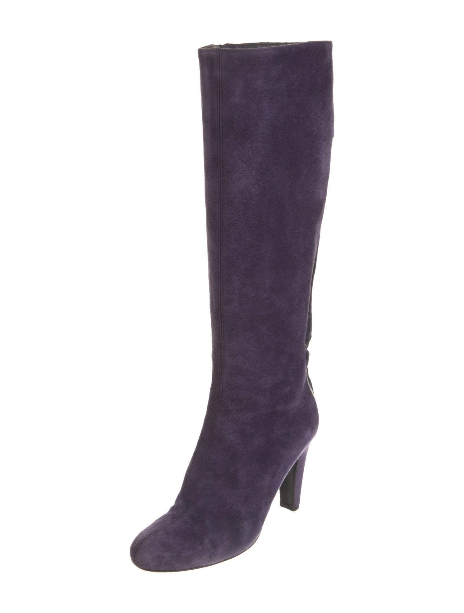 Bruno Magli Suede Leather Trim Embellishment Boots