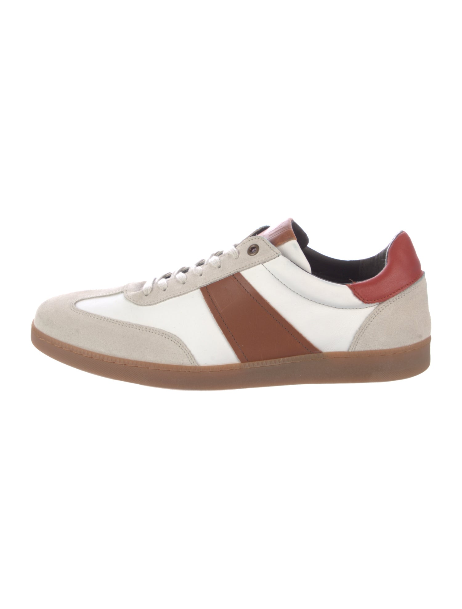Bruno Magli Leather Colorblock Pattern Sneakers