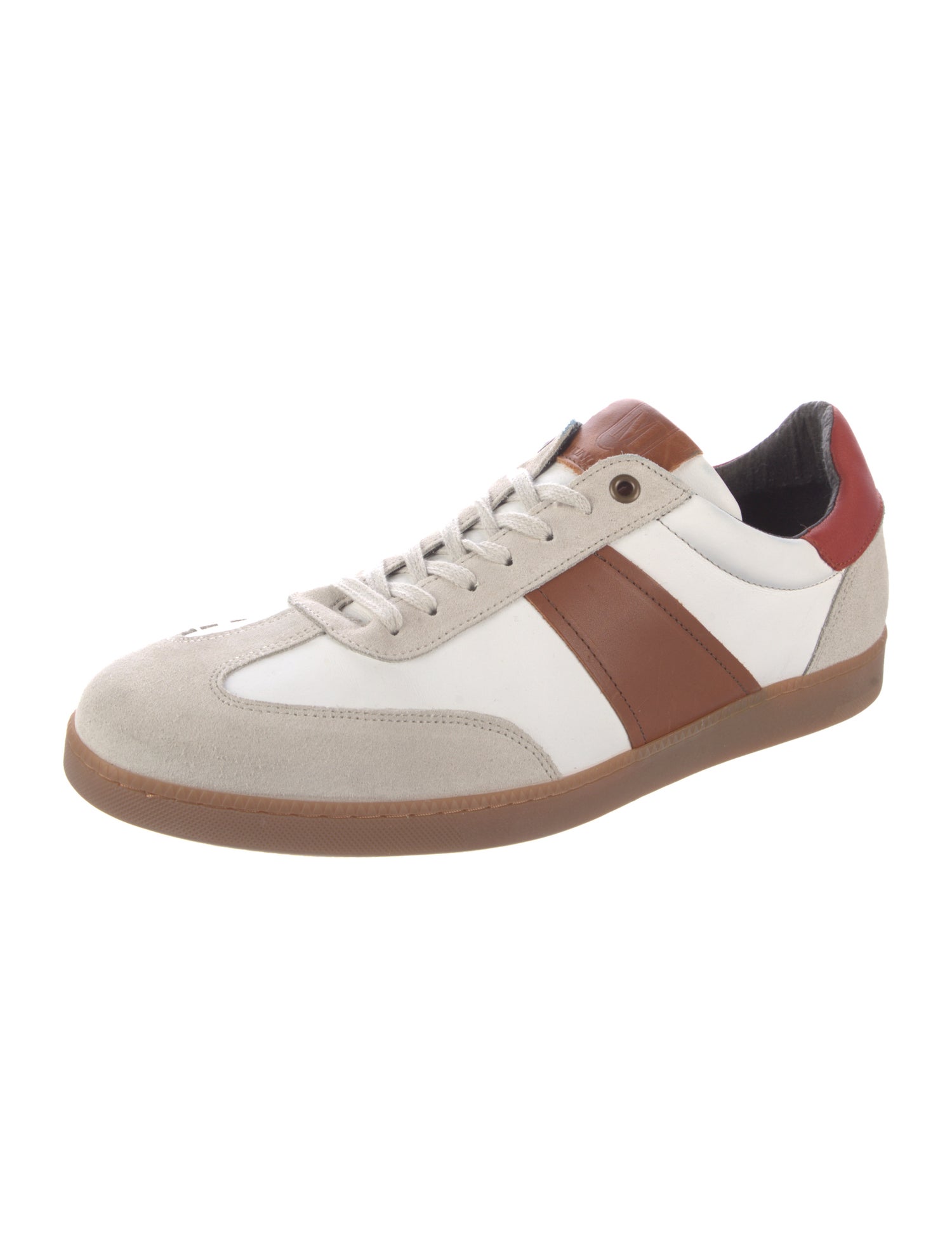 Bruno Magli Leather Colorblock Pattern Sneakers
