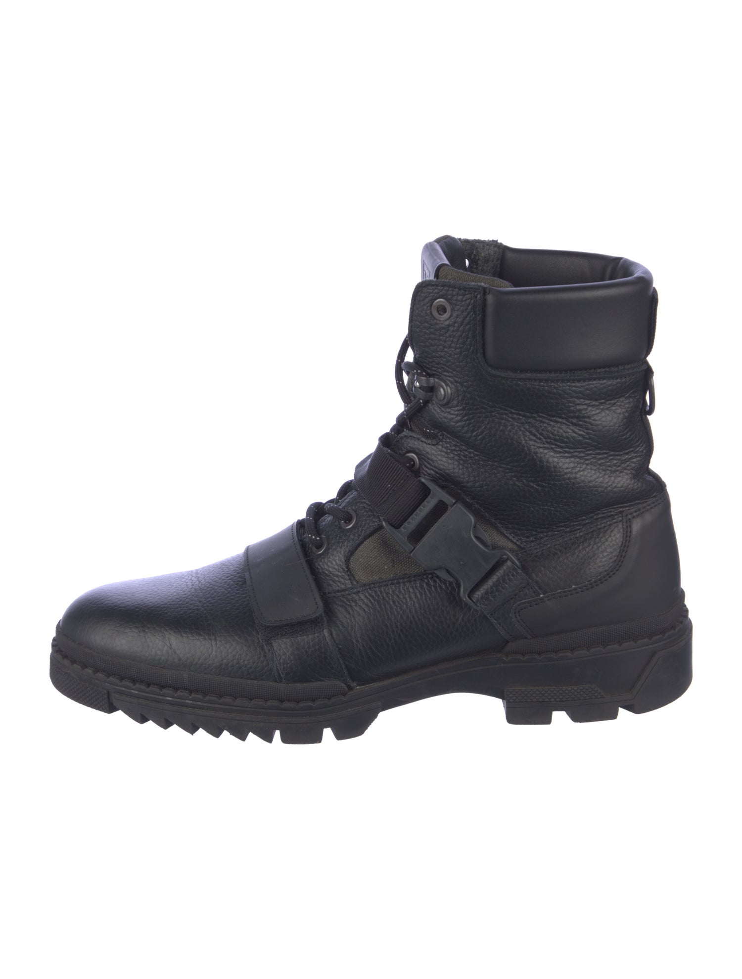 Bruno Magli Leather Combat Boots