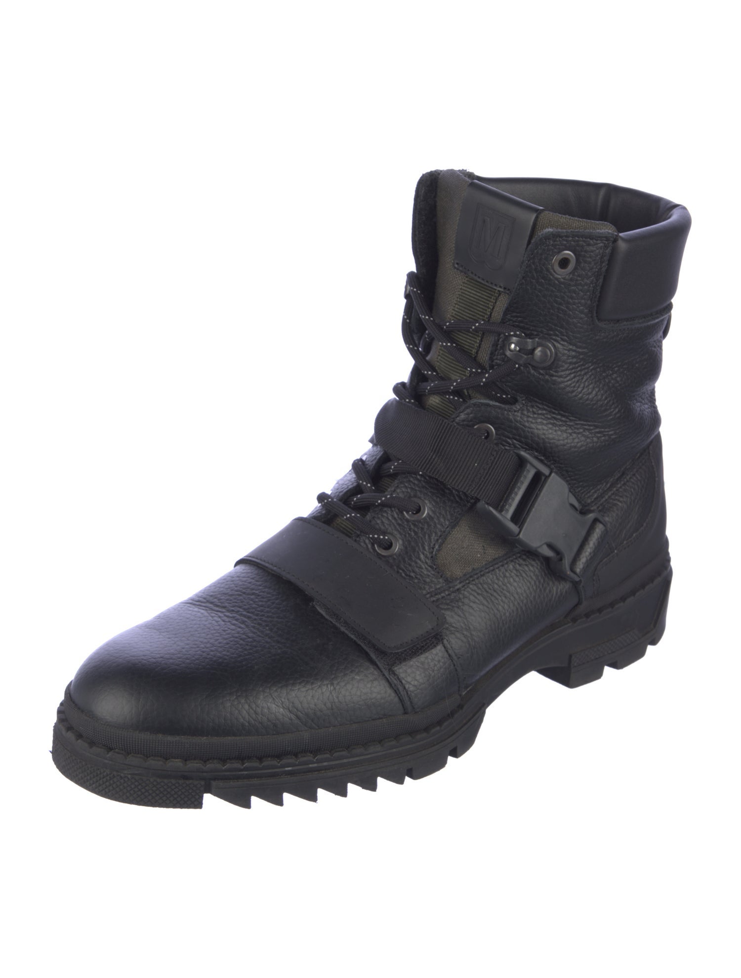 Bruno Magli Leather Combat Boots