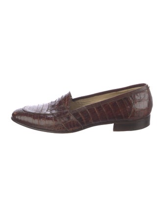 Bruno Magli Crocodile Dress Loafers
