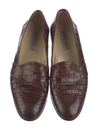 Bruno Magli Crocodile Dress Loafers