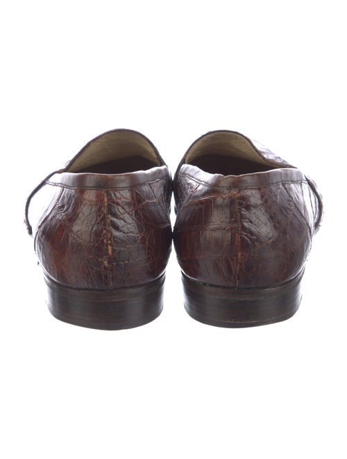 Bruno Magli Crocodile Dress Loafers