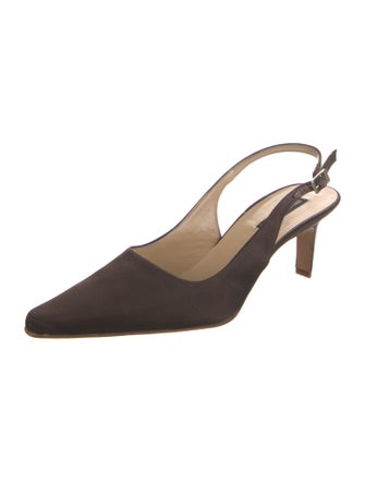 Bruno Magli Satin Slingback Pumps