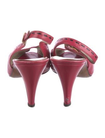 Bruno Magli Leather Slingback Pumps