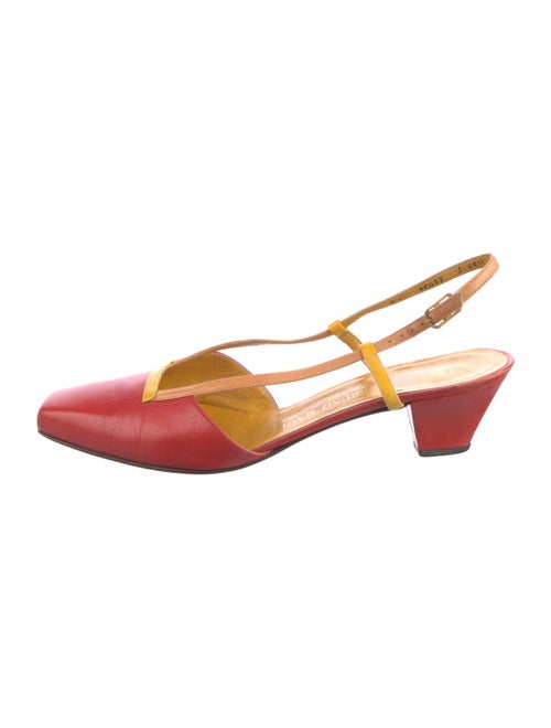 Bruno Magli Leather Slingback Pumps