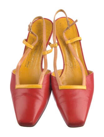 Bruno Magli Leather Slingback Pumps