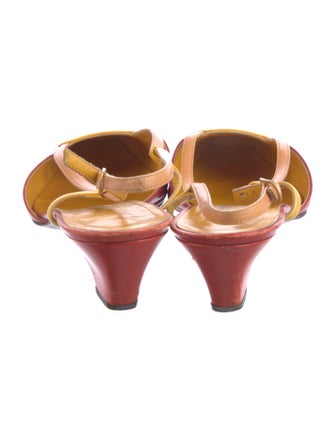 Bruno Magli Leather Slingback Pumps