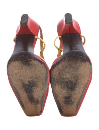 Bruno Magli Leather Slingback Pumps